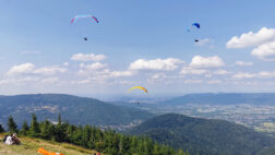 Startowisko E na Skrzycznem - widok w stronę Bielska