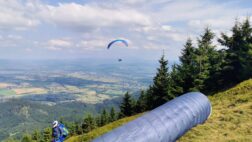 Startowisko E na Skrzycznem - widok w stronę centrum Lipowej