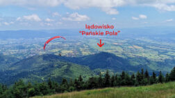 Startowisko E na Skrzycznem - widok na Pańskie Pola