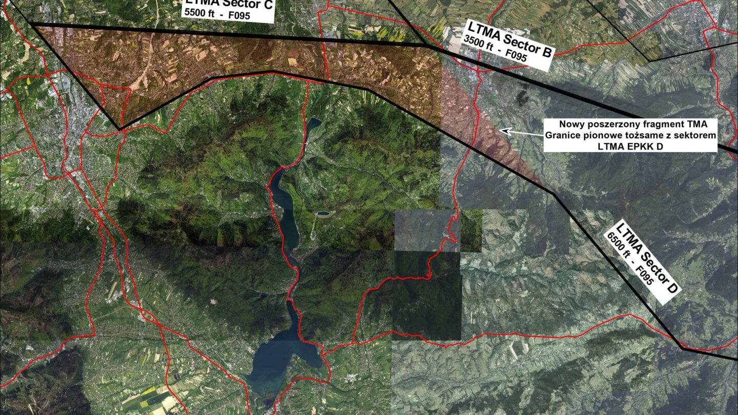 Nowy kształt TMA Kraków Sector D