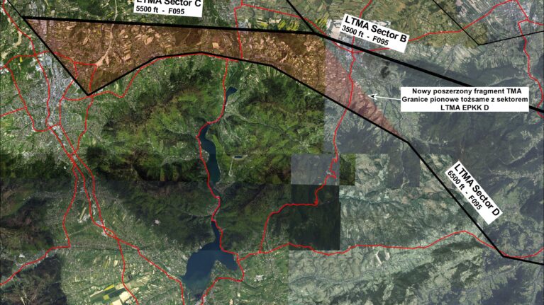 Nowy kształt TMA Kraków Sector D